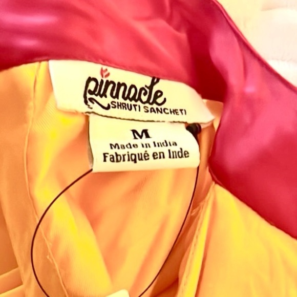 NWT,Pinnacle By Shruti Sancheti,Mock-Neck,Ruffle,Elegant,Tiered Dress,Size Med - Picture 7 of 10